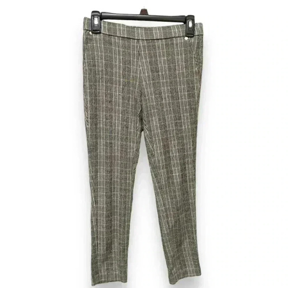 Anne Klein Women's Stretch Gray Plaid Boot Cut Comfort Office Trousers - Picture 5 of 12